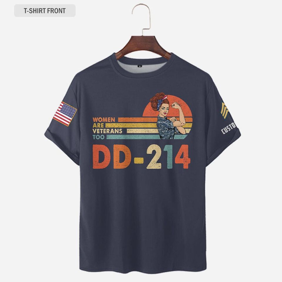 DD-214 Women Are Veterans Too 3D Shirts