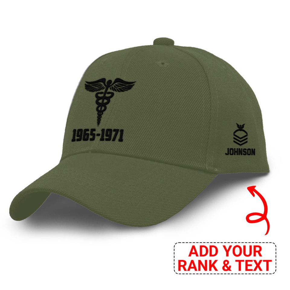 Customized U.S Veteran USCG Rating Embroidered Baseball Cap