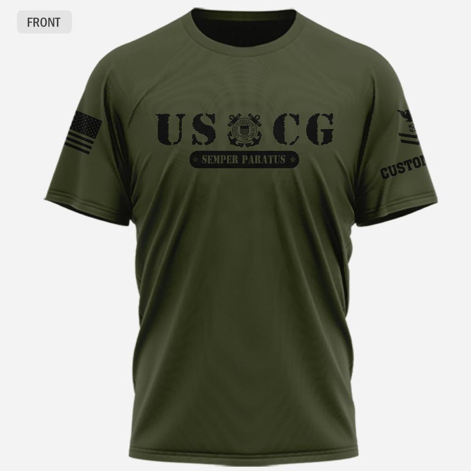 3D Coast Guard Ratings T-Shirt for Customized Shirts & Tops
