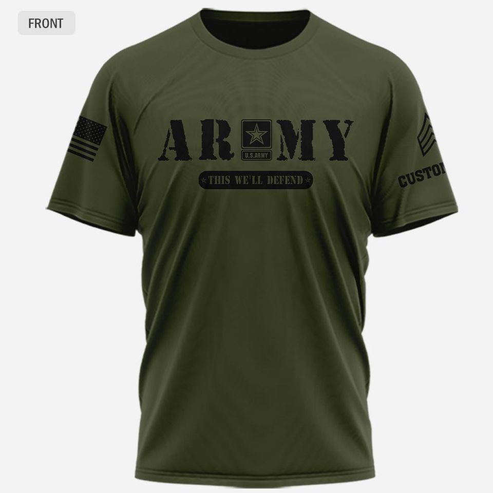 Customized US Veterans 3D T-Shirt