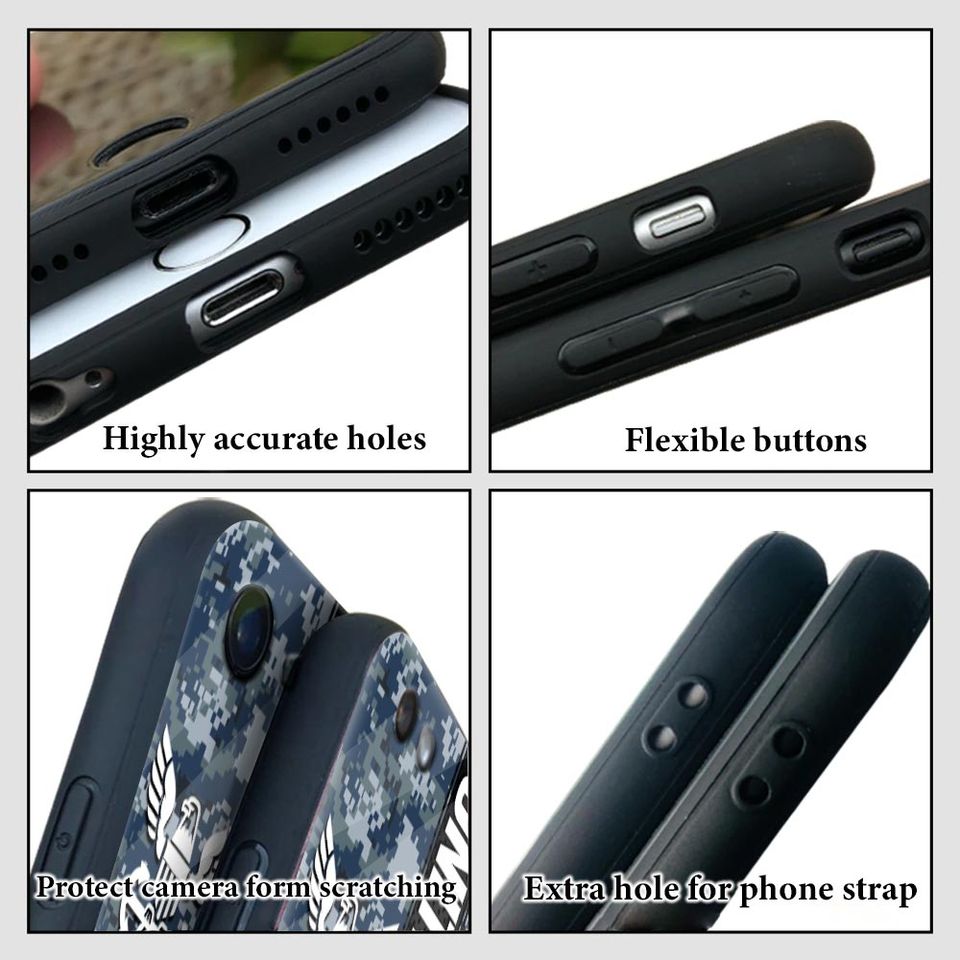 Customized US Military Proudly Served Camouflage Pattern Phone Case