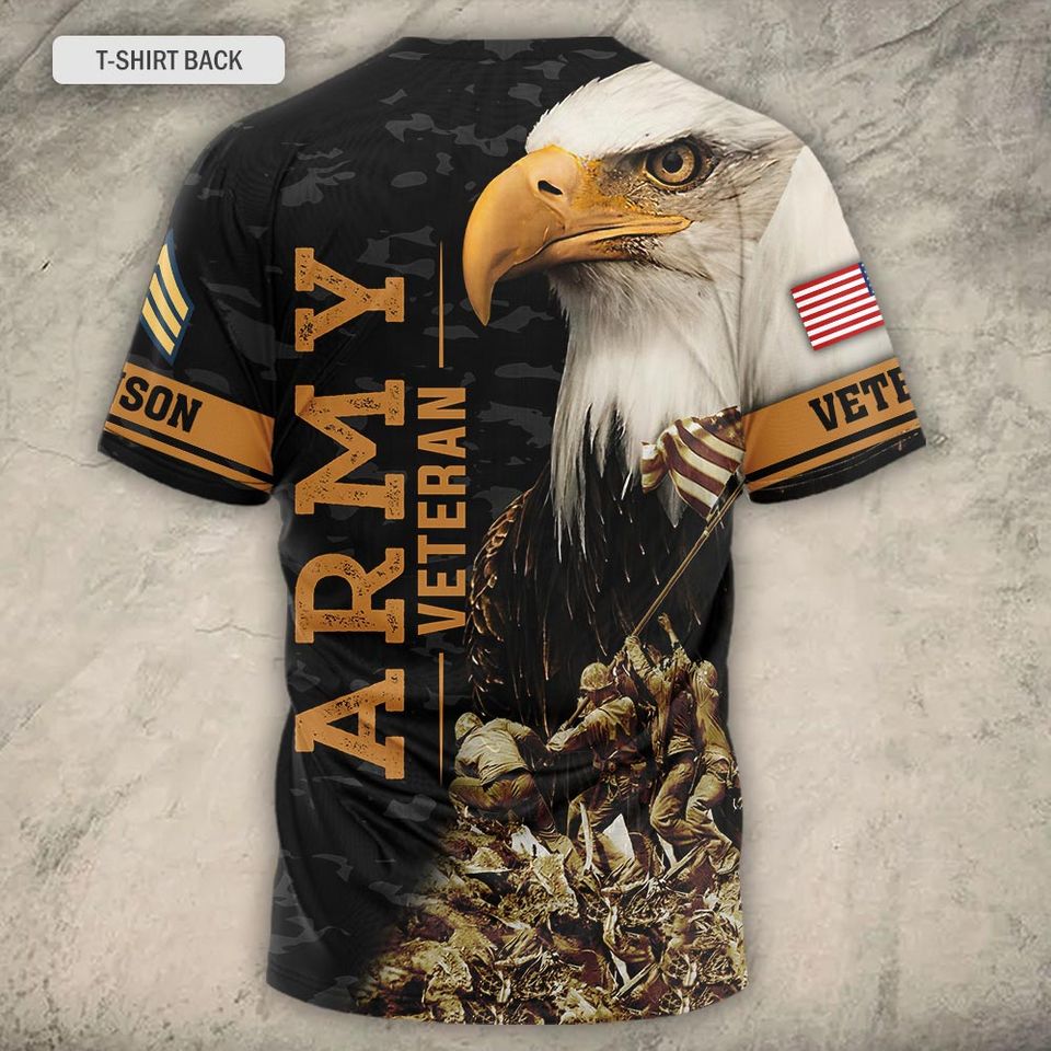 Honored United States Veteran 3D T-Shirt