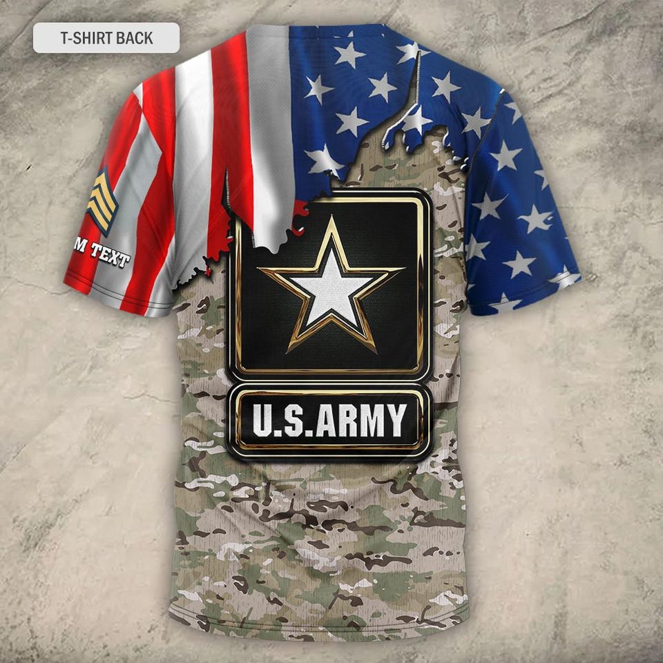Customized U.S. Military 3D T-Shirt