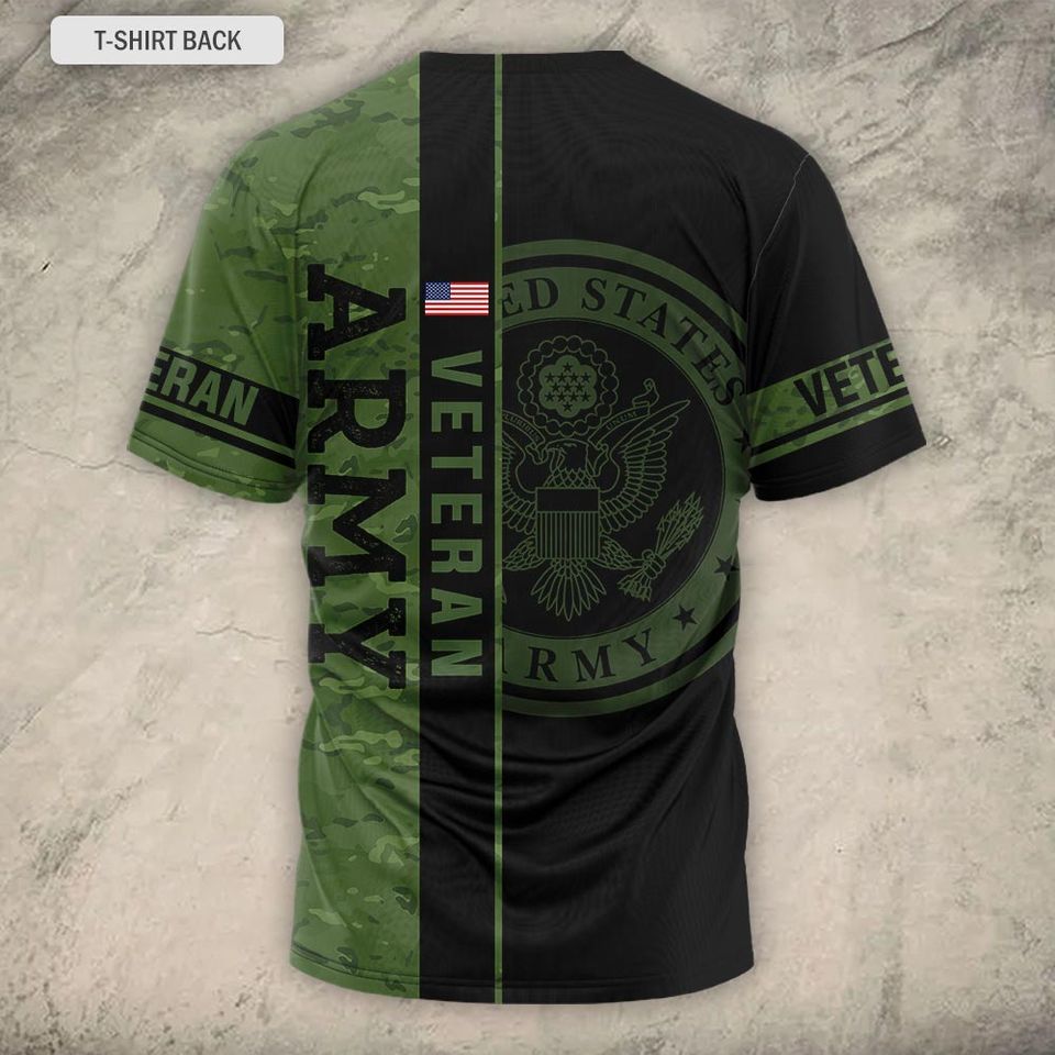 Customized US Army Divisions Veteran T-Shirt