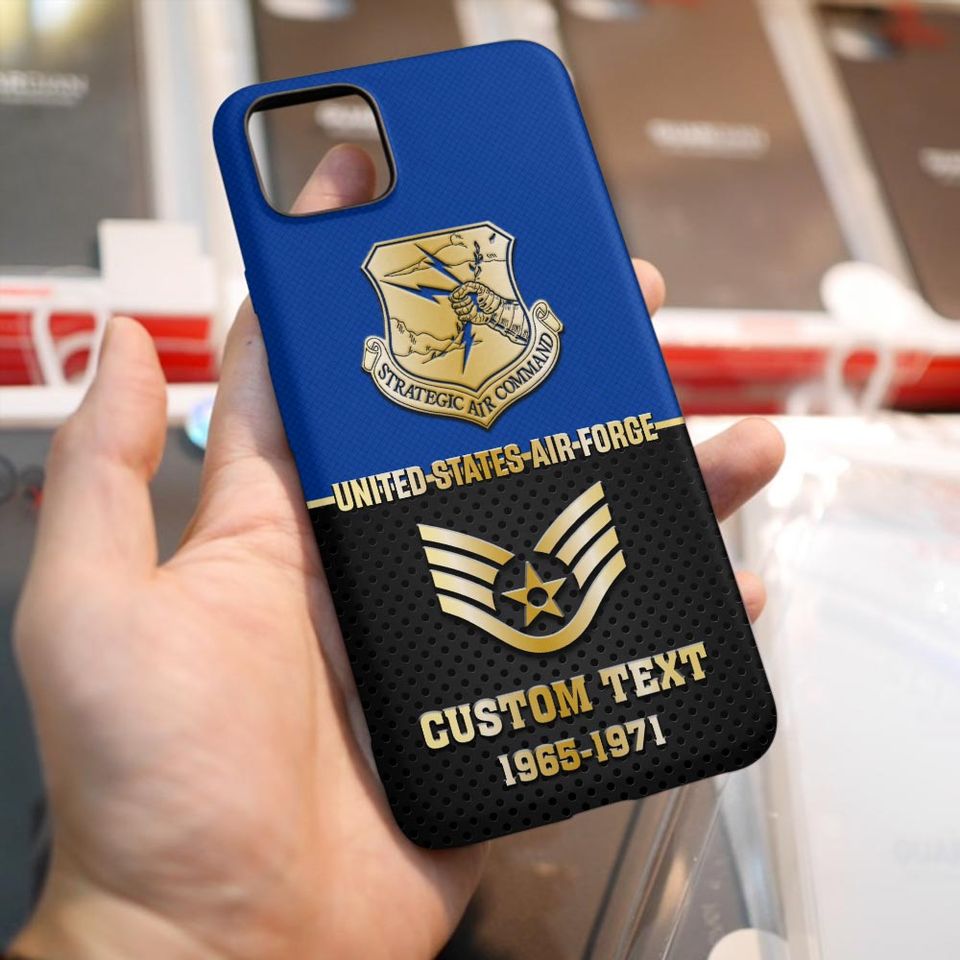 Customized USAF Commands Veteran Proudly Served Phone Case