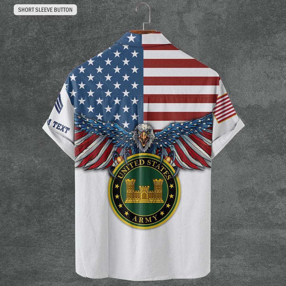 Customized Army Branches Shirts Hawaiian Shirt