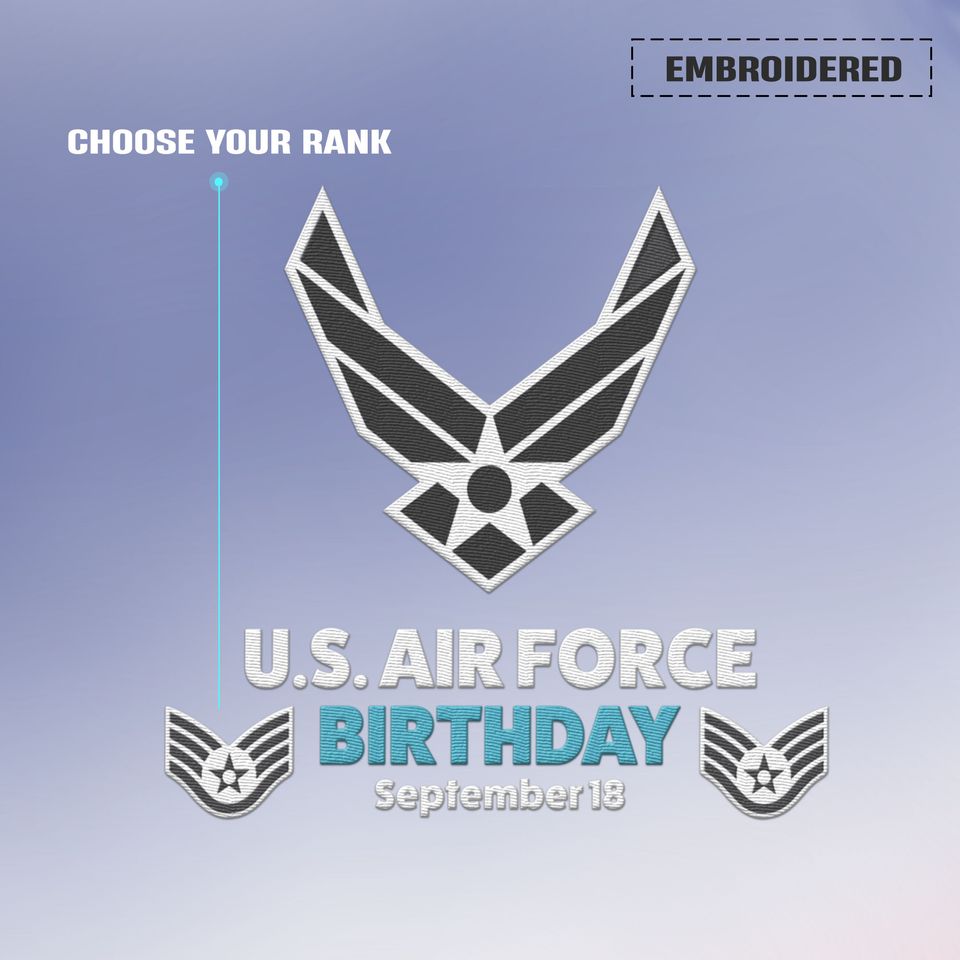Customized 76th U.S. Air Force Birthday Collection Embroidered Baseball Cap