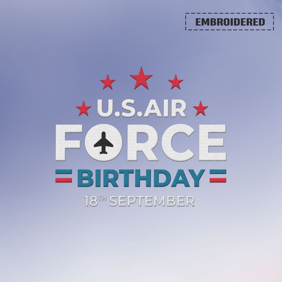 Customized 76th U.S. Air Force Birthday Embroidered Baseball Cap