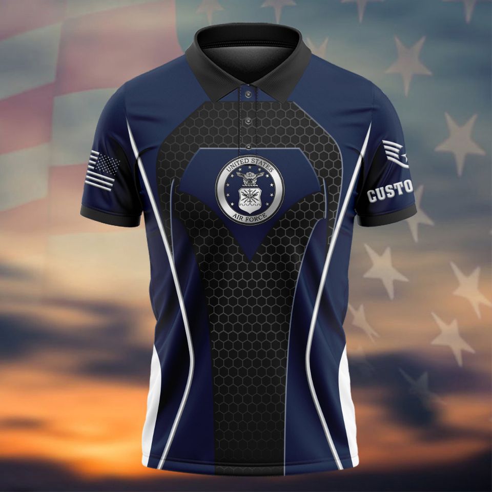 Customized USAF 76th Birthday Anniversary 1947 – 2023 - Polo Shirts