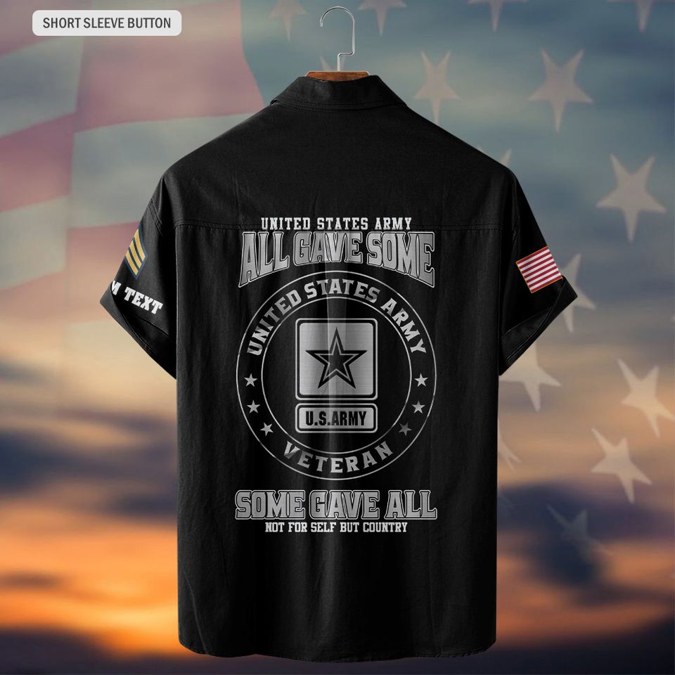 Customized Veteran Shirts Hawaiian Shirt