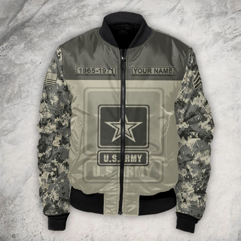 Customized US Military Camouflage Bomber Jacket