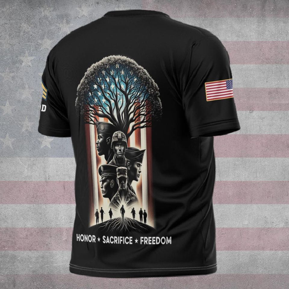 Honor Sacrifice Freedom 3D T Shirt