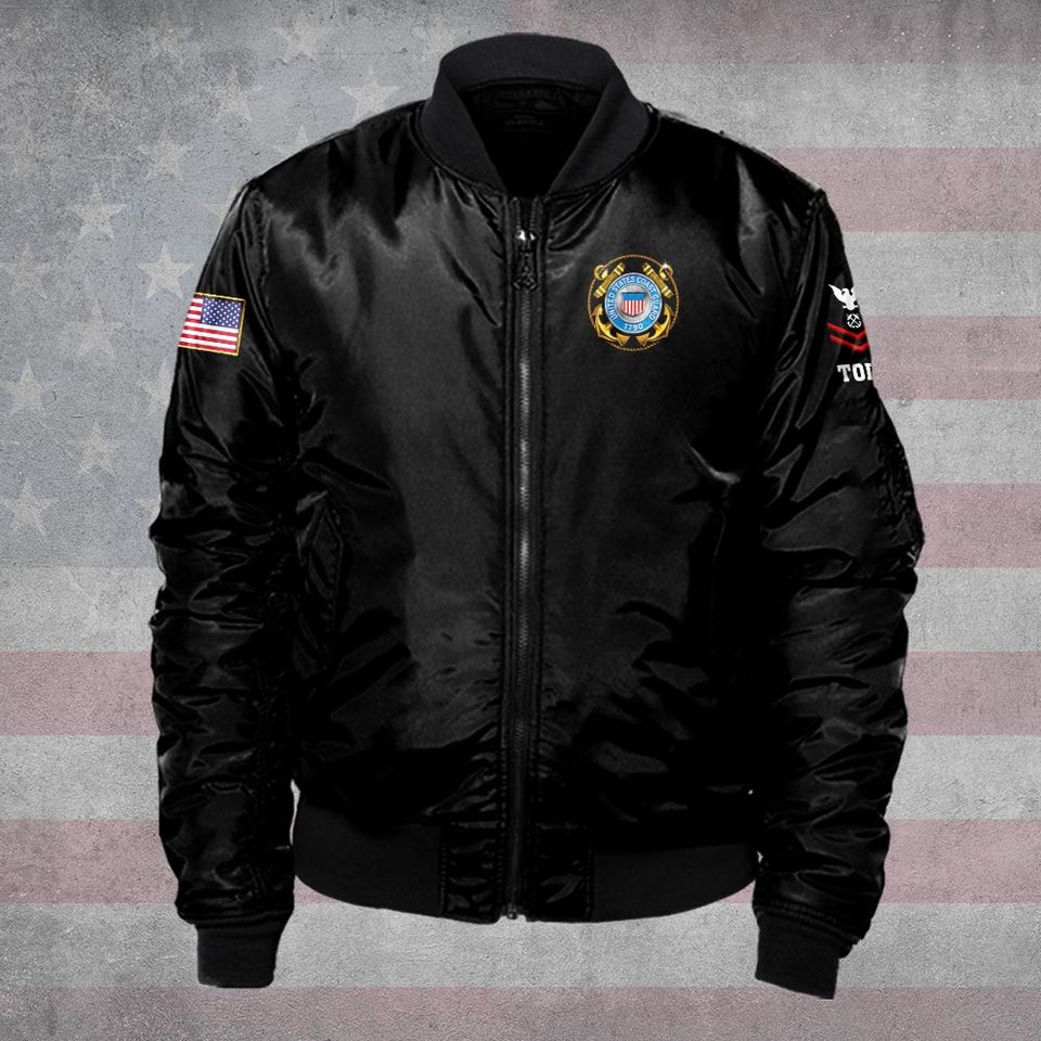 Honor United States Coast Guard Bomber Jacket
