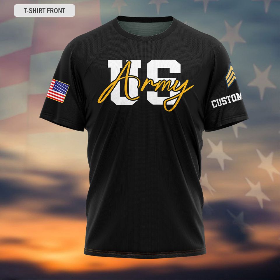 Customized U.S Veteran 3D Tshirt