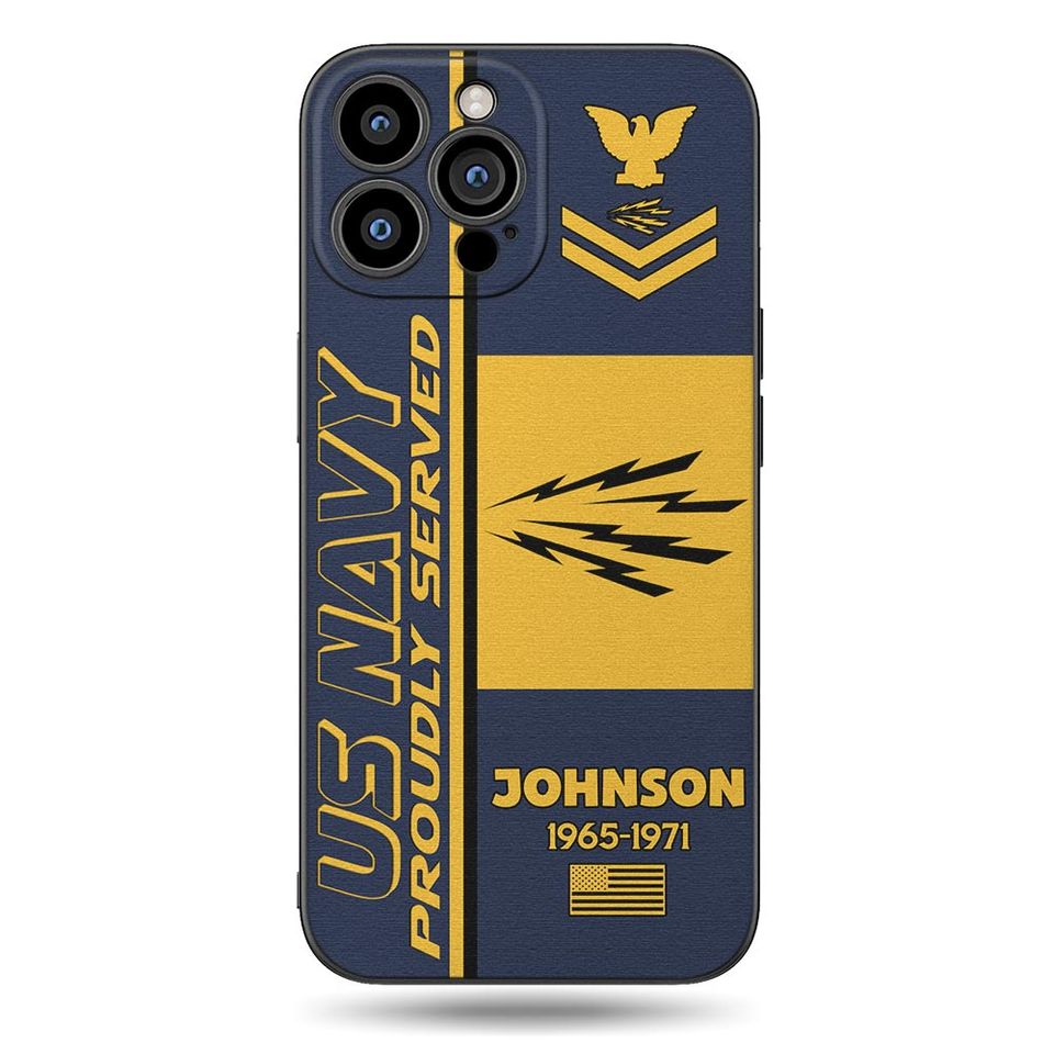 Customized US Navy Ratings Proudly Served Phone Case
