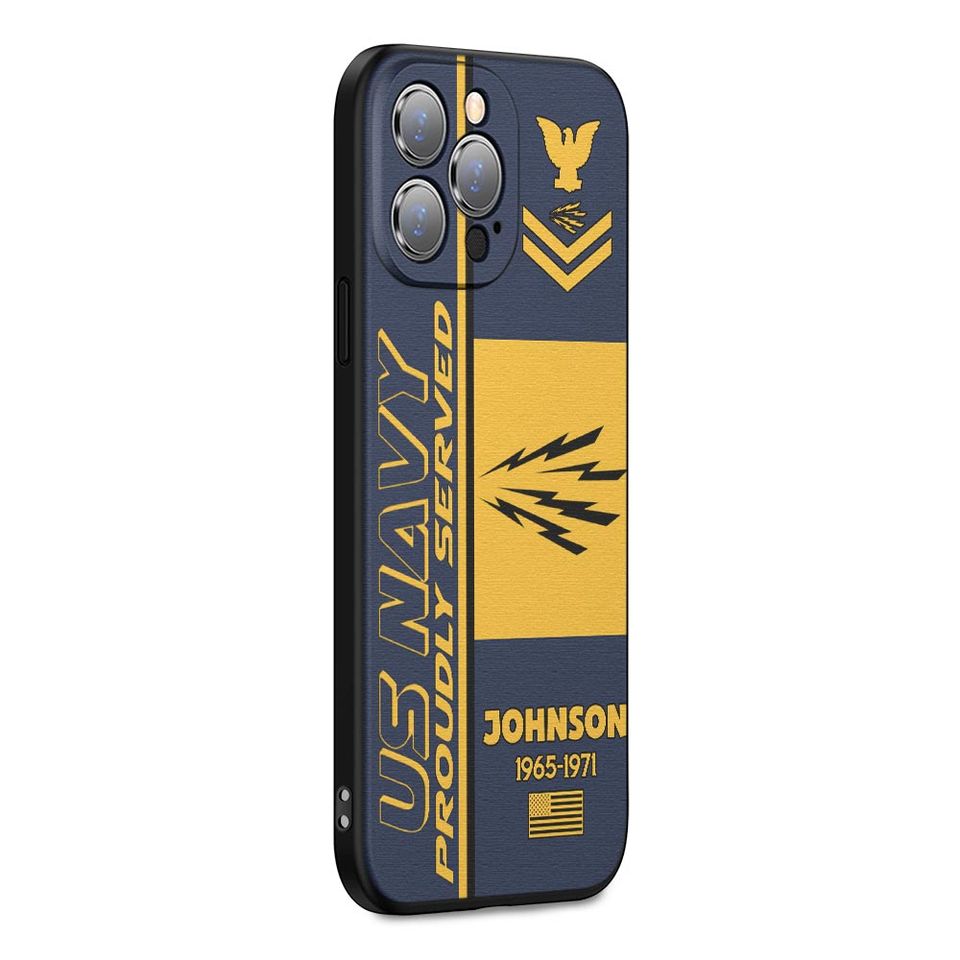 Customized US Navy Ratings Proudly Served Phone Case