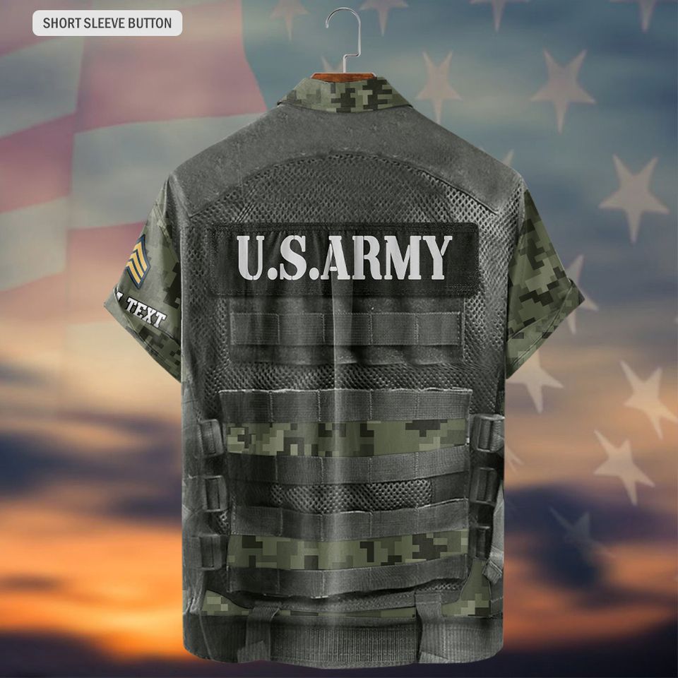 Customized US Military Hawaiian Shirt