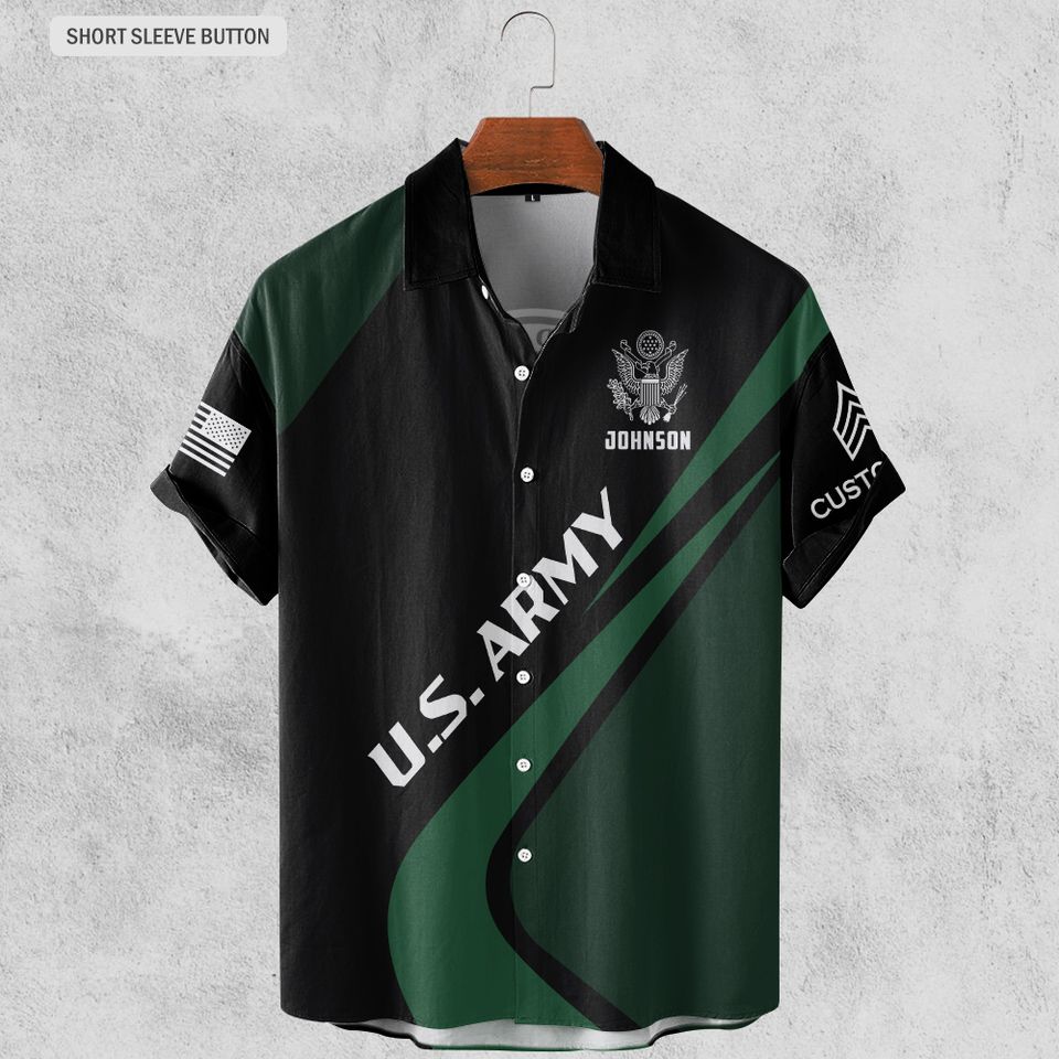 Customized U.S Veteran Hawaiian Shirt