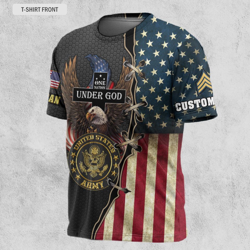 One Nation Under God Customized U.S Veteran