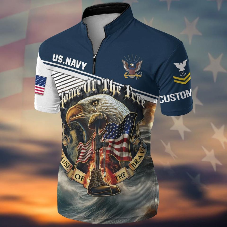 Customized US Navy Veteran Bowling Jersey