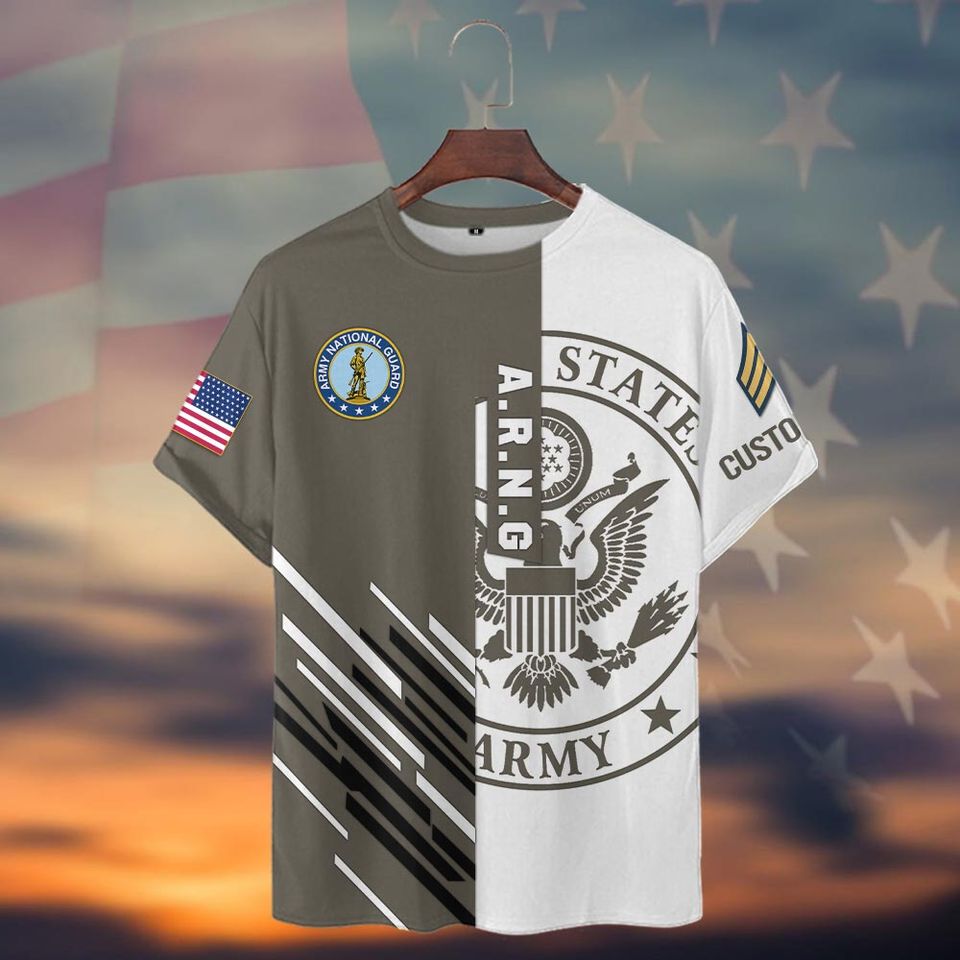 Customized Army National Guard 3D T-Shirt