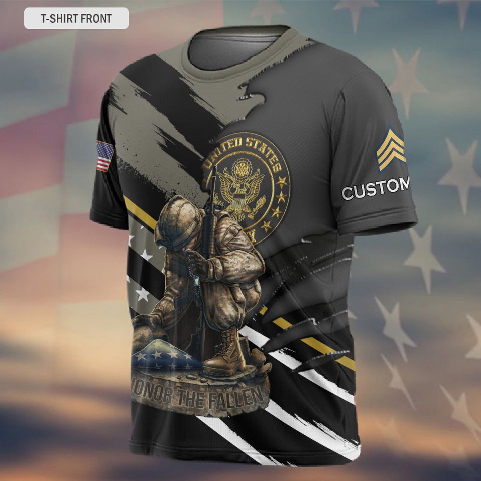 Customized U.S Veteran Honor The Fallen