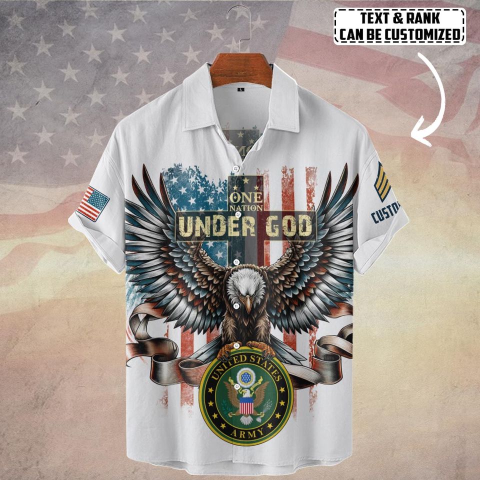 Customized One Nation Under God Hawaiian Shirt