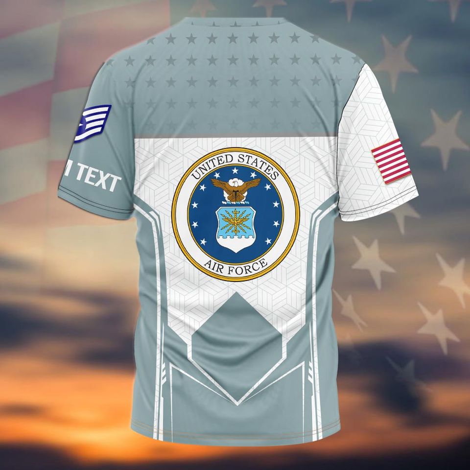 Customized US Air Force Veteran 3D T-Shirt