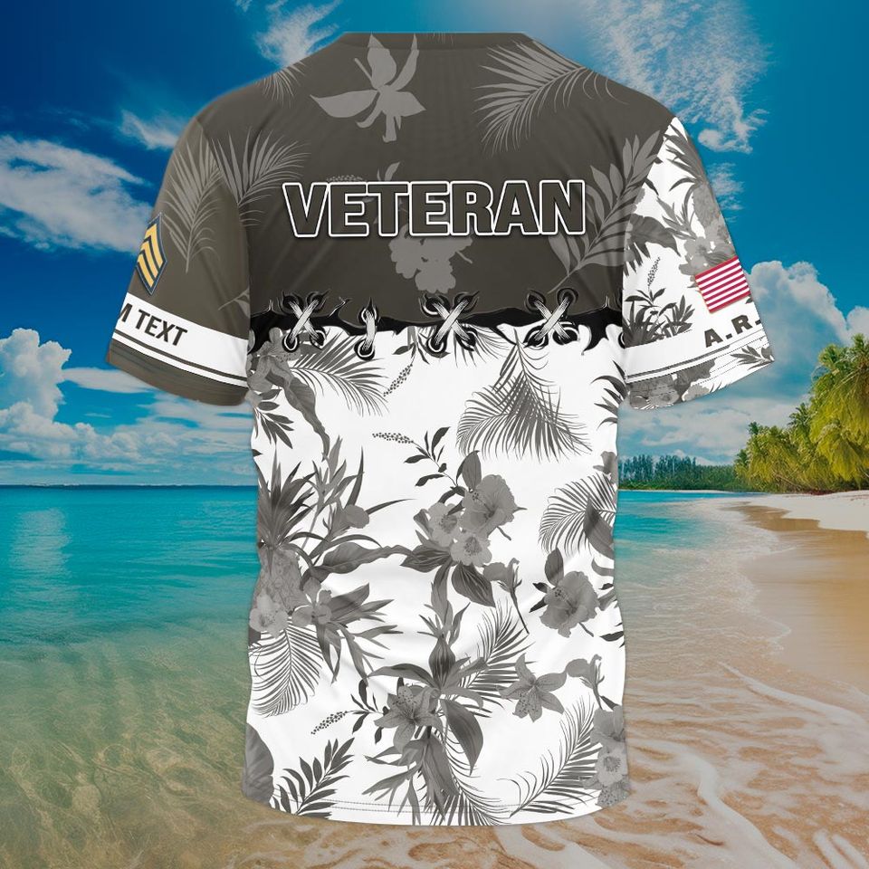 Customized US Army National Guard Veteran T-Shirt
