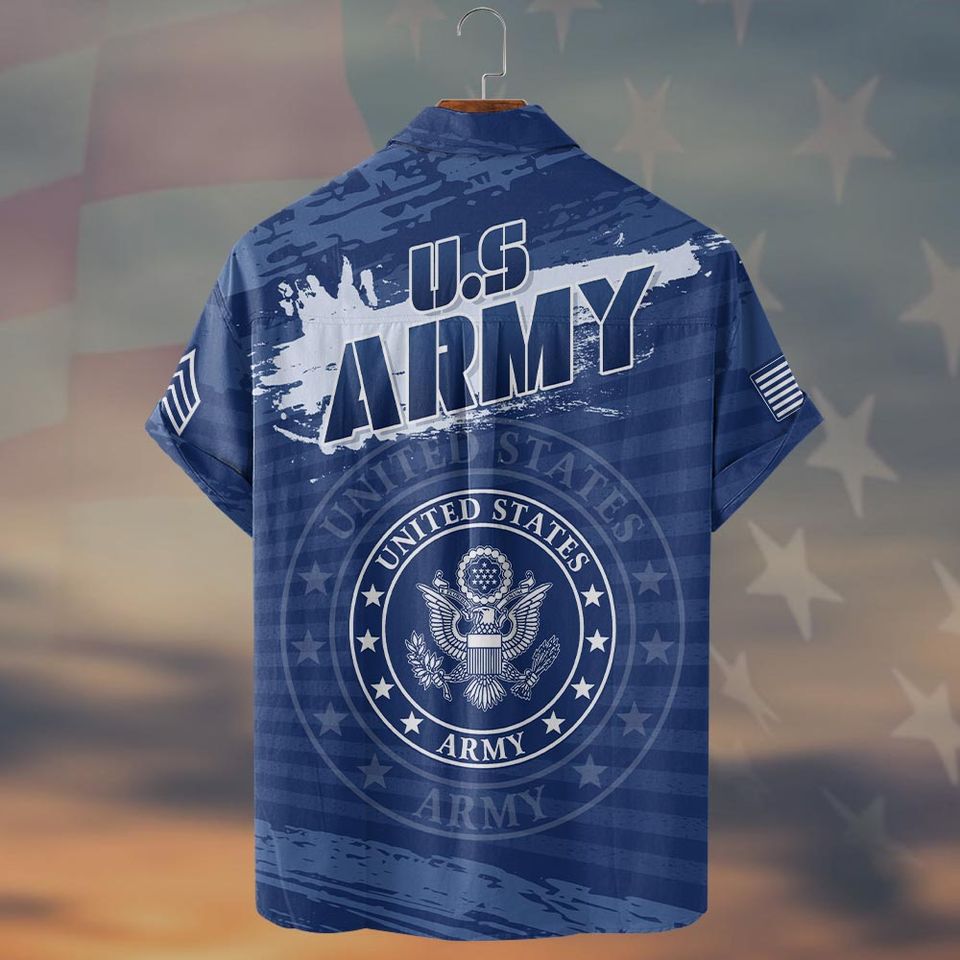 Customized U.S Veteran Hawaiian Shirt
