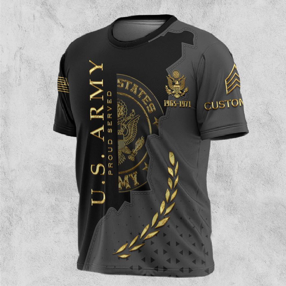 Customized U.S Veteran Proudly Served