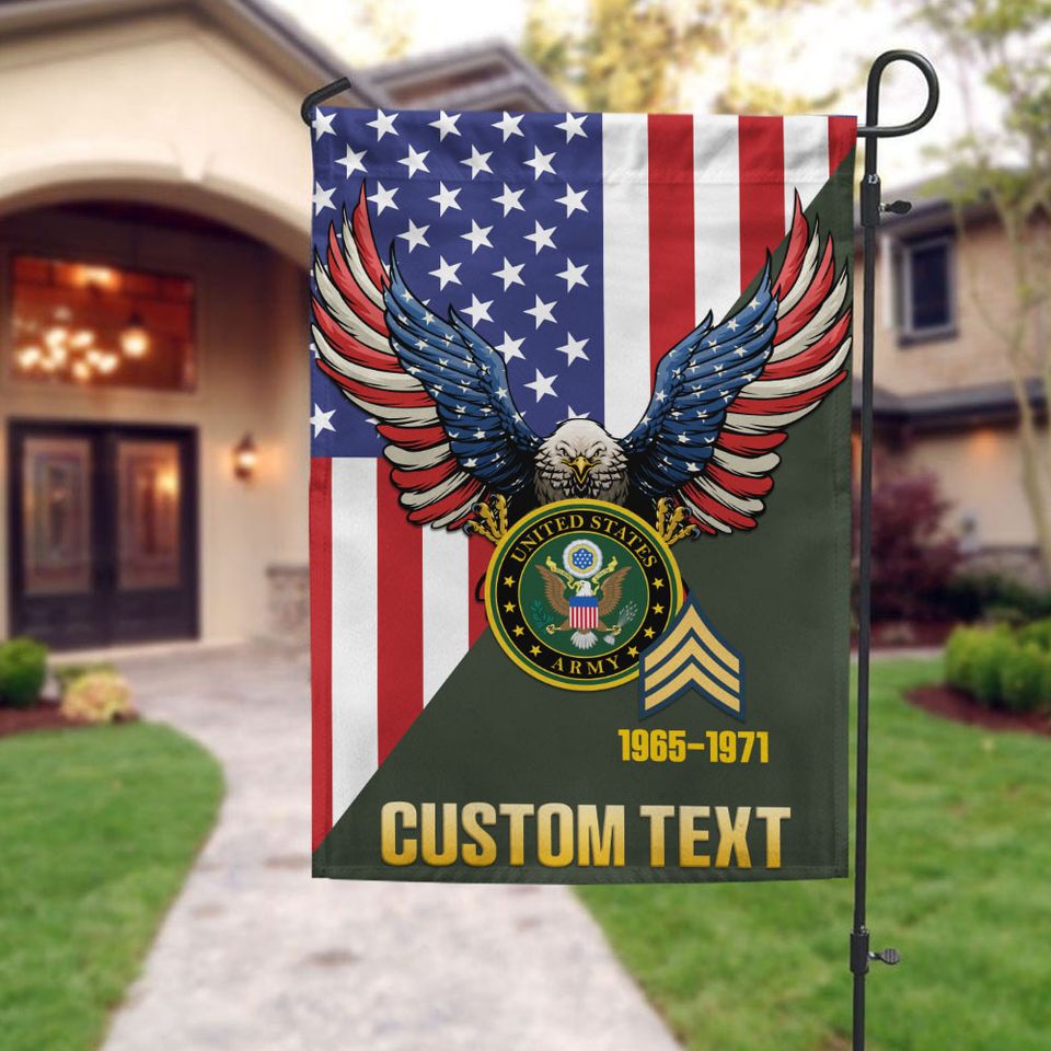 Customized Eagle USA Garden Flag