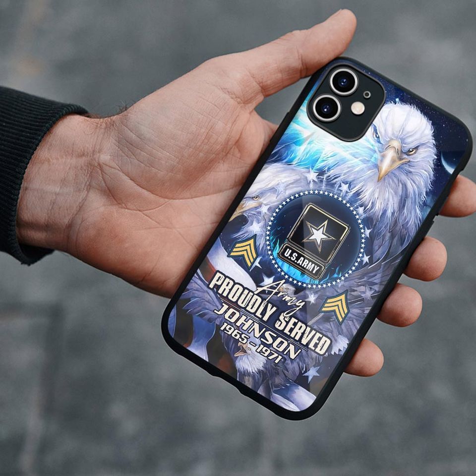 Customized US Military With Bald Eagle Phone Case