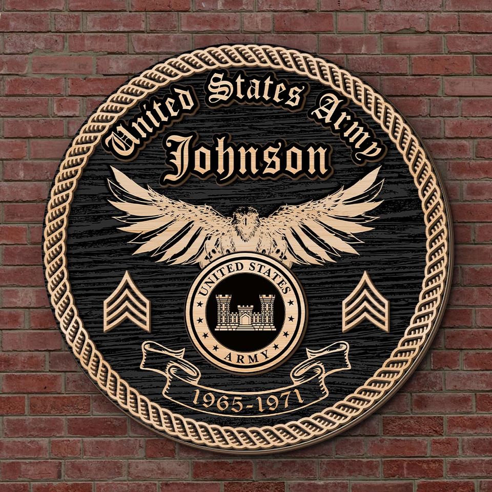 Customized U.S Veteran Army Branches