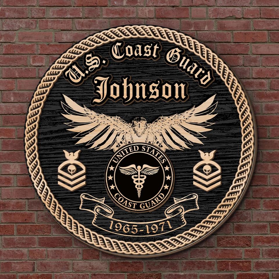 Customized U.S Veteran USCG Rating