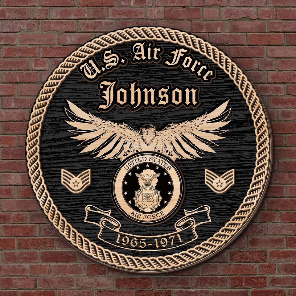 Customized U.S Veteran USAF Badges