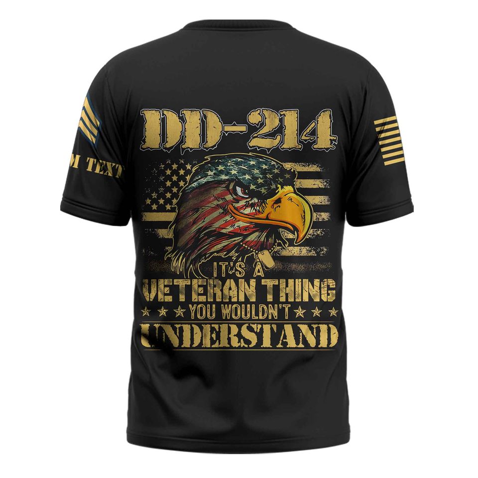 Customized DD-214 Veteran T-Shirt