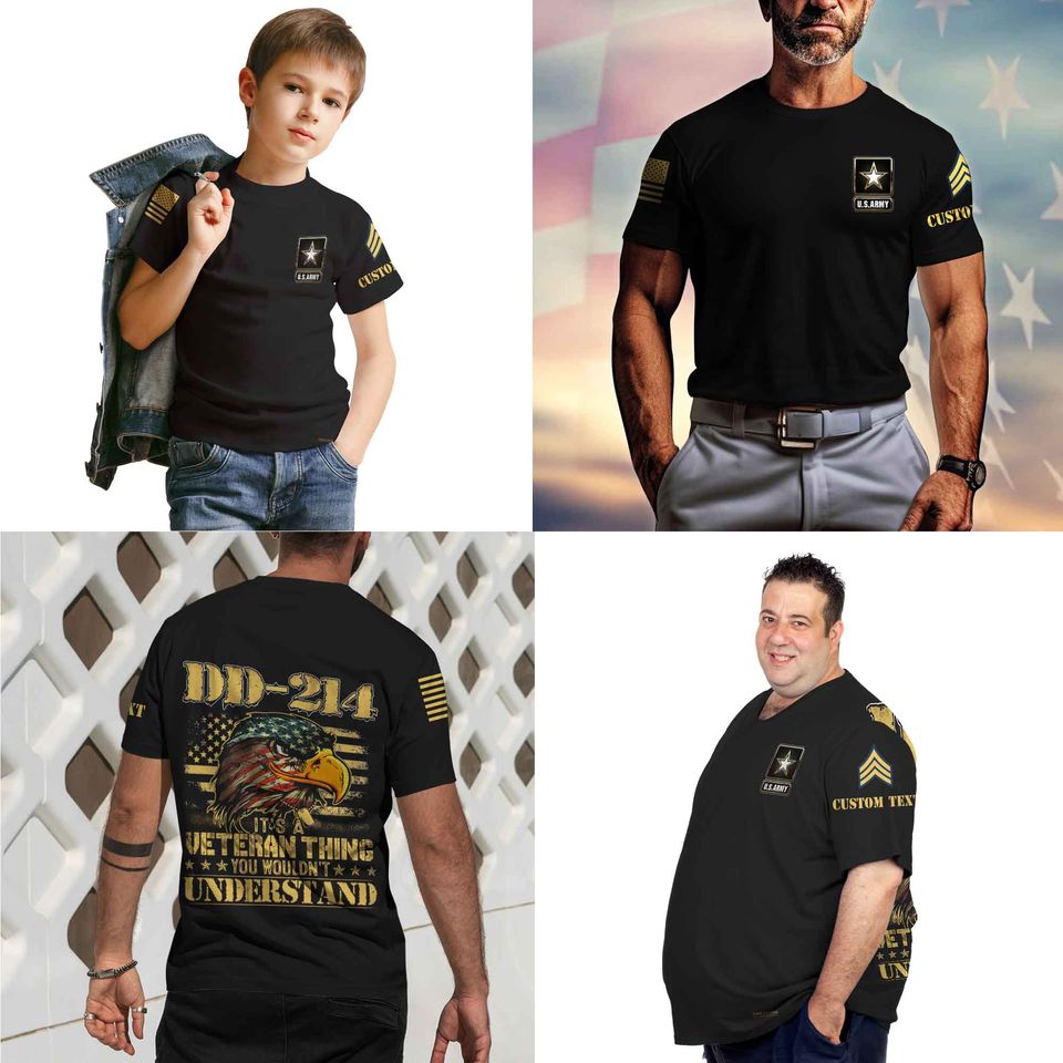 Customized DD-214 Veteran T-Shirt