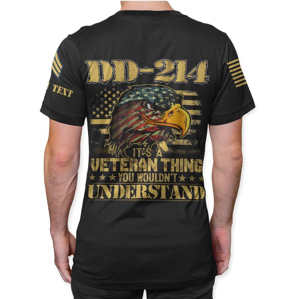 Customized DD-214 Veteran T-Shirt