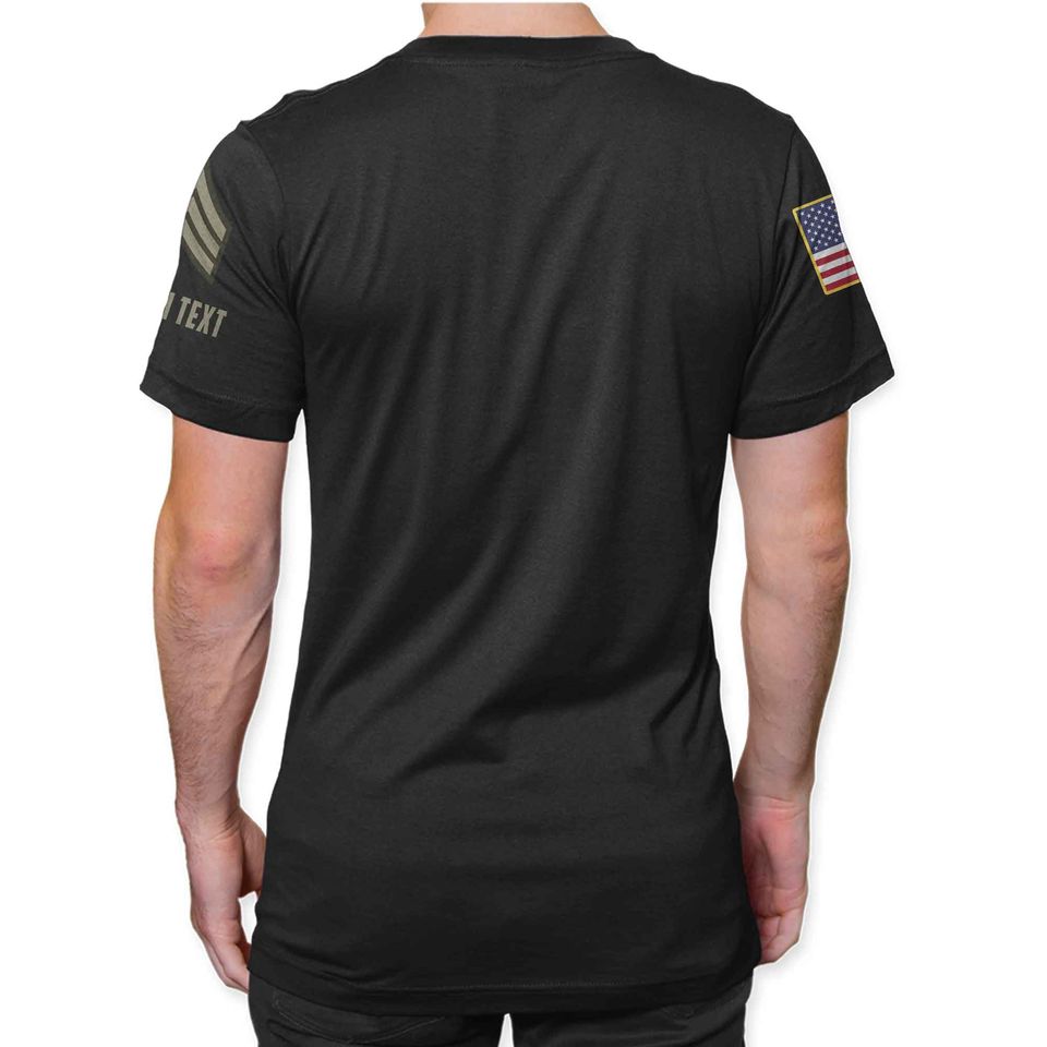 US Veteran T-Shirt with Respect Flag Design