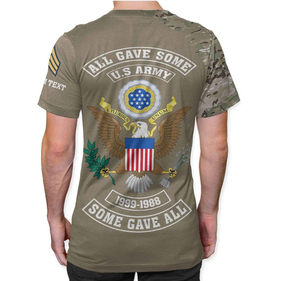 Customized All Gave Some Some Gave All US Military T-Shirt