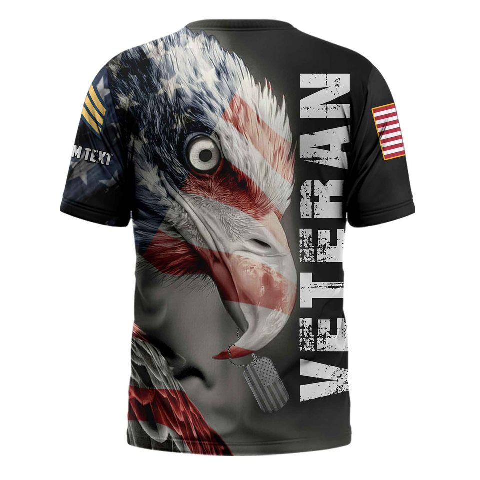 Customized U.S Veteran 3D T-Shirt