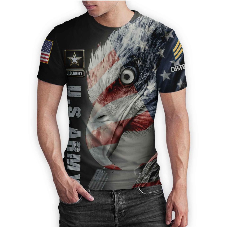 Customized U.S Veteran 3D T-Shirt