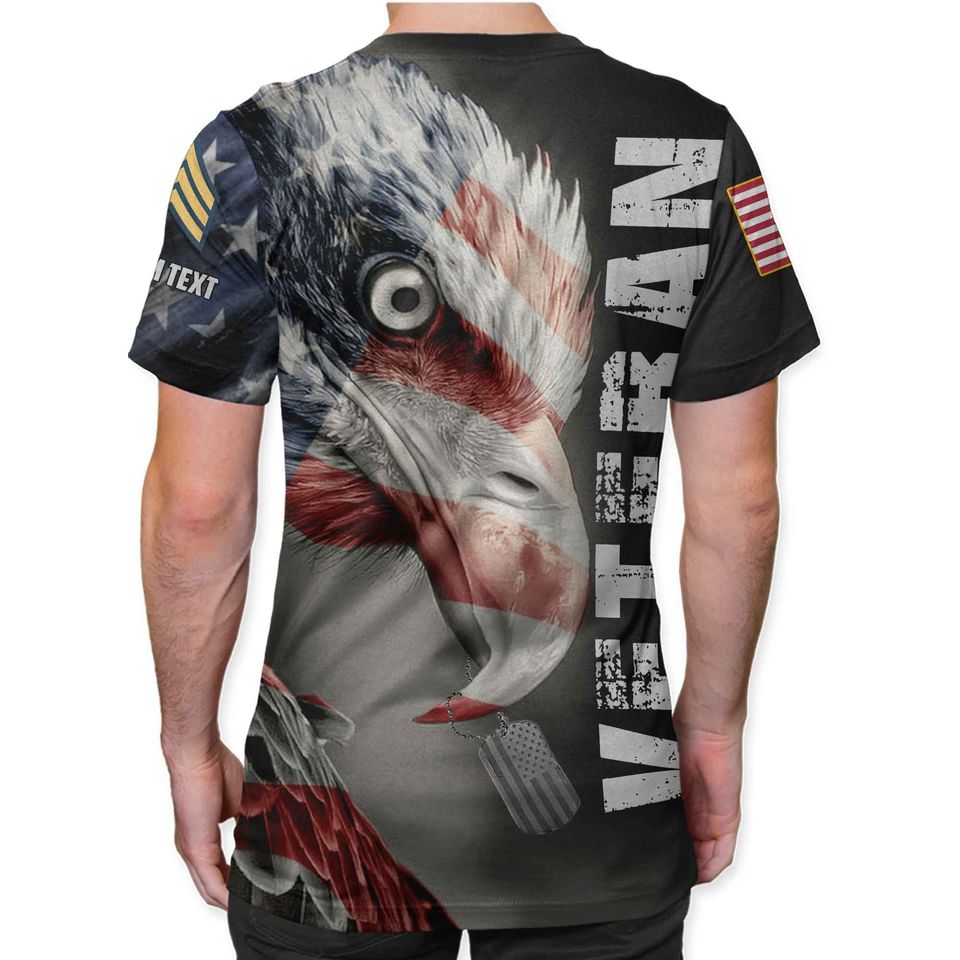 Customized U.S Veteran 3D T-Shirt
