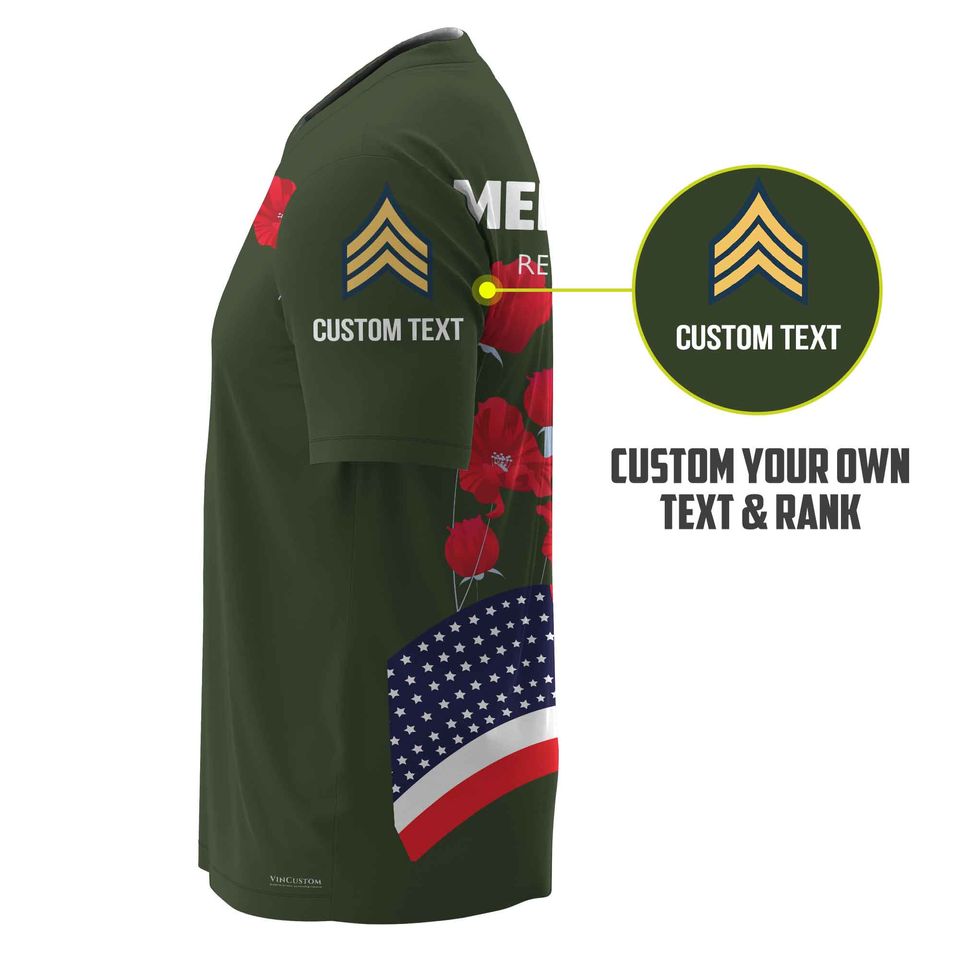 Memorial Day: Remember & Honor Our Veterans  3D Shirt