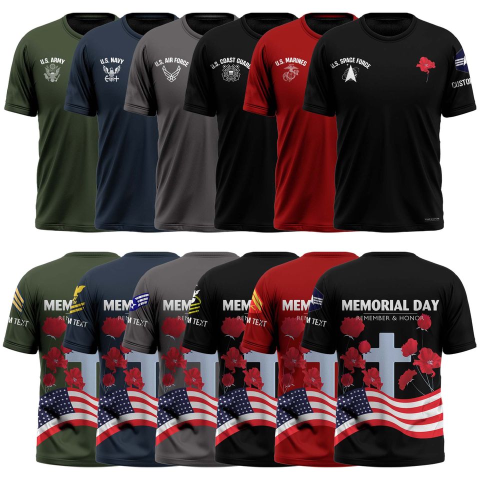Memorial Day: Remember & Honor Our Veterans  3D Shirt