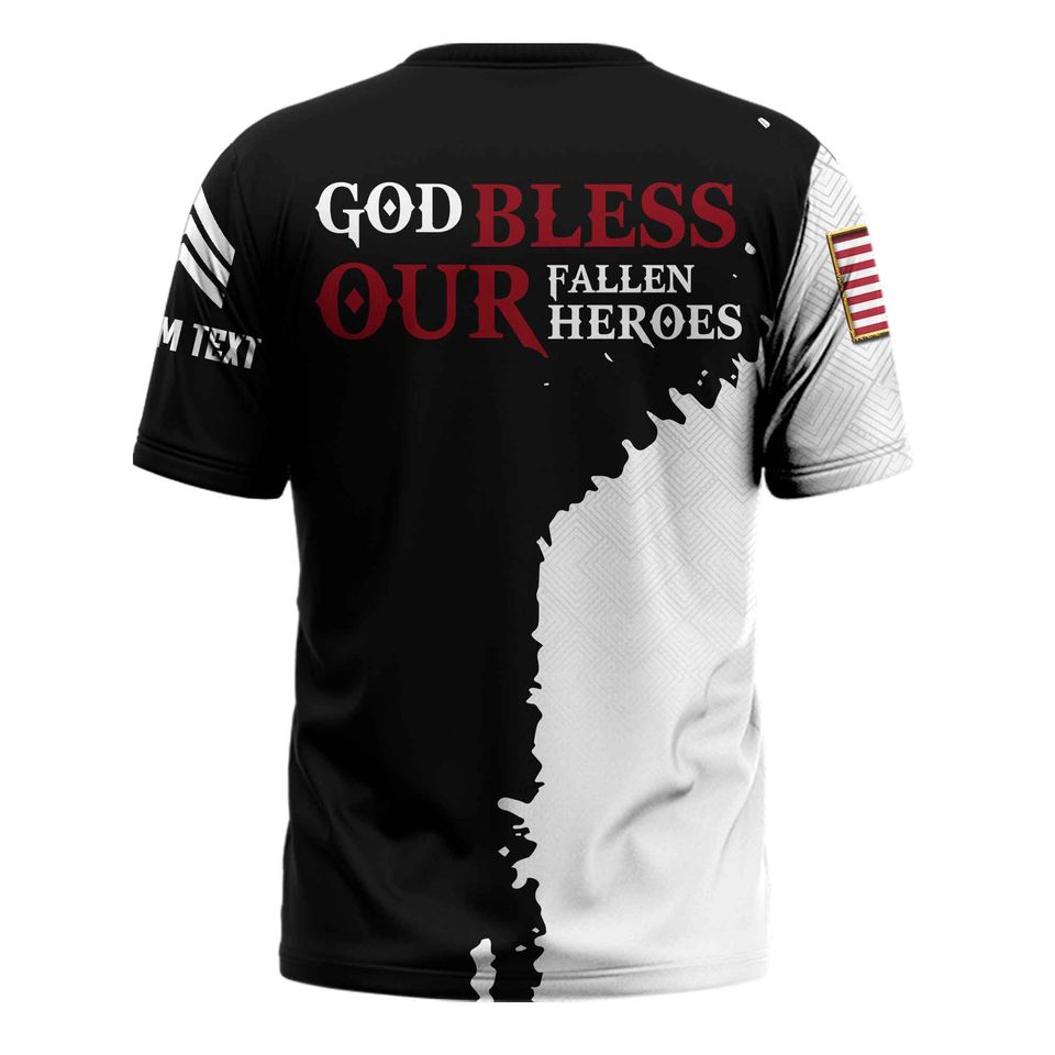 Memorial Day 3D T-Shirt God Bless Our Fallen Heroes