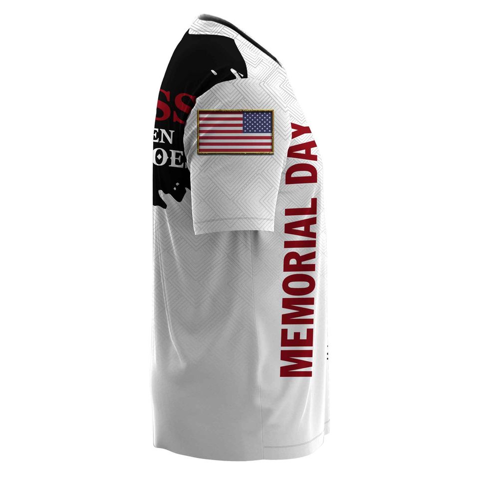 Memorial Day 3D T-Shirt God Bless Our Fallen Heroes