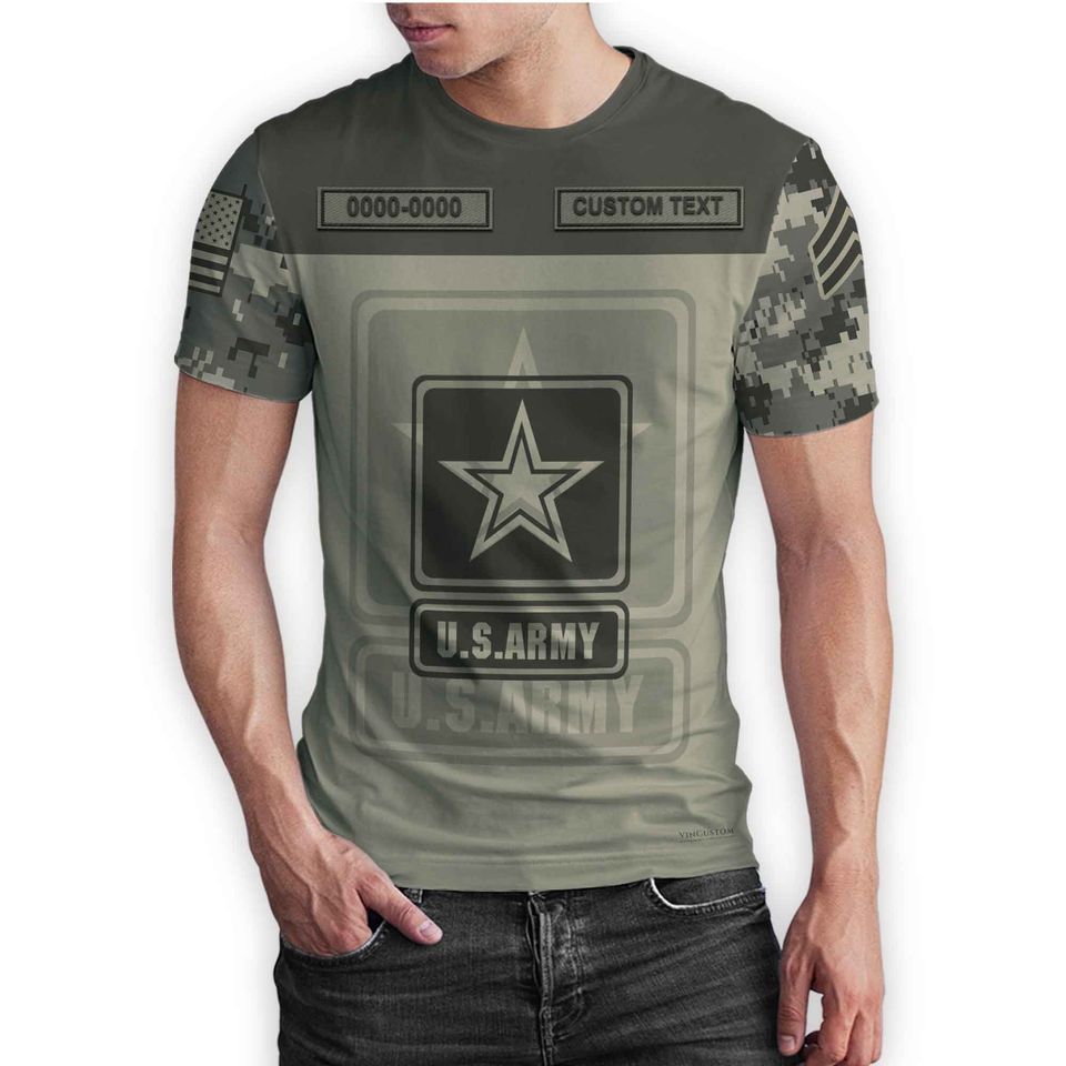 Customized US Military Camouflage  3D Shirt