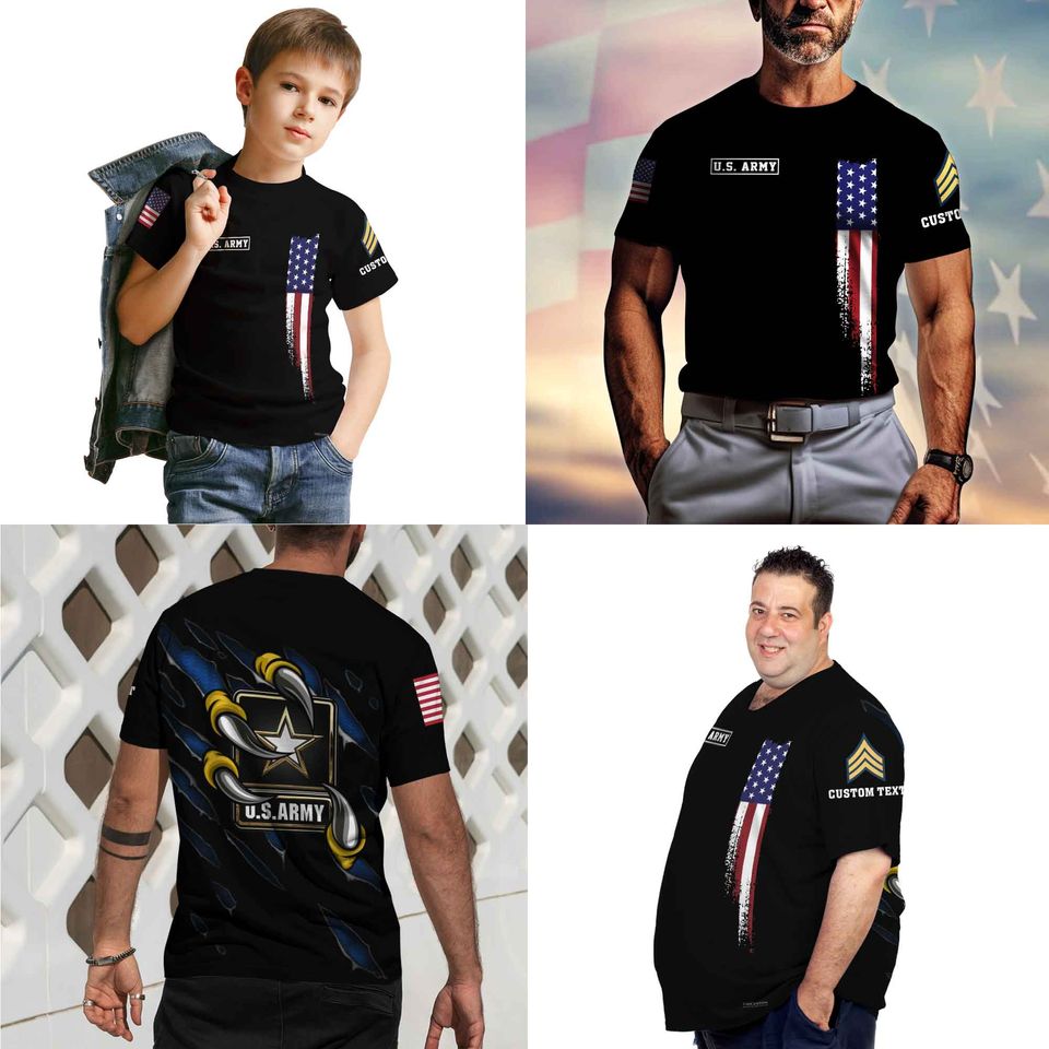 Customized U.S.Army Eagle Claws  3D Shirt